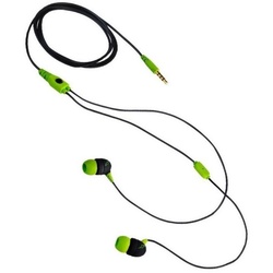 Aerial7 Sumo In-Ear Headset Mikrofon 3,5mm Grün Headset (Mikrofon, 3,5mm, Kopfhörer mit Mikrofon Ohrpolster in drei Größen) grün