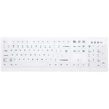 Cherry AK-C8100F-FU1-W/US, Tastatur RF Wireless, QWERTY, Weiß - Weiß