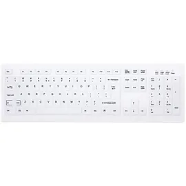 Cherry AK-C8100F-FU1-W/US, Tastatur RF Wireless, QWERTY, Weiß - Weiß