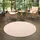 Snapstyle Snapstyle, Feinschlingen Velour Teppich Strong Sand 200cm Rund
