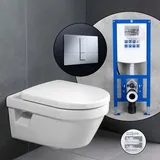 Villeroy & Boch Architectura Komplett-SET Wand-WC mit neeos Vorwandelement,, 5684HRR1+16791CR#SET,