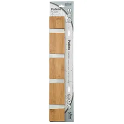 FIVE - Bambus-Garderobe mit 4 verchromten Haken