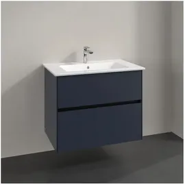 Villeroy & Boch Villeroy und Boch Collaro Waschtischunterschrank C14400VQ 76,1x61x48cm, Waschbecken mittig, marine blue