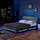 Home Deluxe LED Bett Asteroid 140 x 200 cm - Inkl. Lattenrost I Polsterbett Bett inkl. Beleuchtung