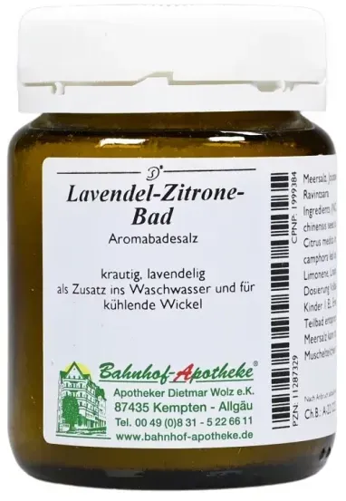 Bahnhof-Apotheke Lavendel-Zitrone Bad Badesalz 100ml