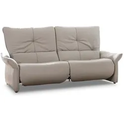 himolla Sofa Mühldorf Leder Silber 3-Sitzer