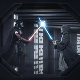 Iron Studios Star Wars Deluxe Art Scale Statue 1/10 Darth Vader Vs Obi-Wan Kenobi 24 cm
