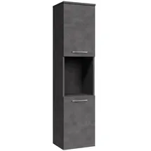 Badplaats Montreal Badezimmerschrank 30 x 131 x 30 cm Dunkel Grau