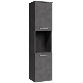 Badplaats Montreal Badezimmerschrank 30 x 131 x 30 cm Dunkel Grau