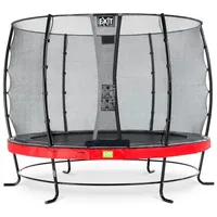 EXIT TOYS Elegant Trampolin 305 cm inkl. Economy Sicherheitsnetz rot