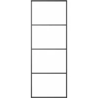 vidaXL Schiebetür rechts 76 x 205 cm schwarz