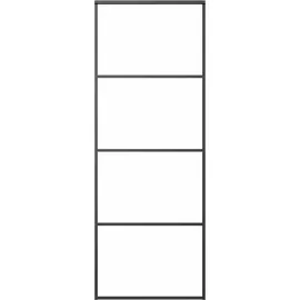vidaXL Schiebetür rechts 76 x 205 cm schwarz