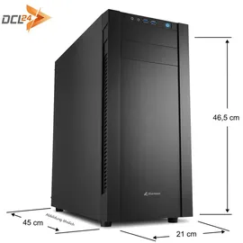 dcl24.de dcl24 Office PC Set komplett Ryzen 5 7500F, GT1030 4GB - 1000GB SSD, 16GB DDR5, 6x5.0 GHz, WLAN, 27" Monitor, Maus, Tastatur, Headset, Windows 11 Pro