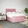 vidaXL Boxspringbett mit Matratze Rosa 140x200 cm Samt