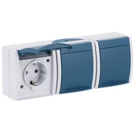 Busch-Jaeger Schuko-Steckdose 3-fach Ocean 2 St.