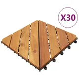 vidaXL Terrassenfliesen braun 30 x 30 cm 30 St.