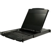 Startech StarTech.com KVM Konsole HD 1080p - US Tastatur(QWERTY), Ein Port DVI/VGA K...