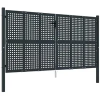 vidaXL Gartentor 300 x 150 cm Anthrazit/Stahl