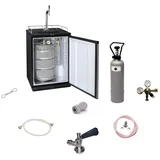 ich-zapfe Fassbierkühlschrank bis zu 50L Fässer (Bierbar) - Schanksäule Elegant und Kompensatorhahn, Zapfkopf:KeyKeg