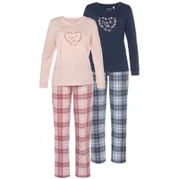VIVANCE DREAMS Damen Pyjama mehrfabig gemustert Gr.44/46