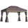 Outsunny Pavillon kaffee Schwarz 390L x x cm