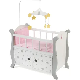 Bayer Chic 2000 Bayer Chic Puppenbett mit Mobile Stars grau
