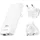 Swissten Swissten, Reiseadapter GaN USB-C / USB-A 45 W, austauschbare Stecker US Steckdosenadapter, weiß