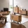Highboard 116 x 131 x 40 cm Schwarz / Eiche
