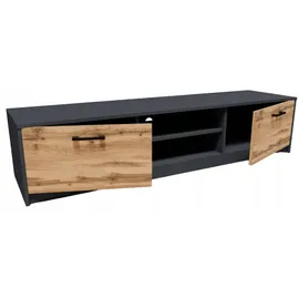 matkam Fernsehkommode Holzwerkstoff 160x36x41 cm Grau