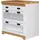 OTTO home Unterschrank OTTO HOME "Rügen", weiß (weiß, honig), B:80cm H:88cm T:60cm, Massivholz, Schränke, Unterschrank, Breite 80 cm, Kiefer massiv, Schubkästen mit Glaseinsatz