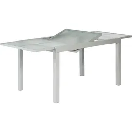 Merxx Milano Set 7-tlg. mit Gartentisch Ausziehbar 120/180 x 90 cm Schwarz