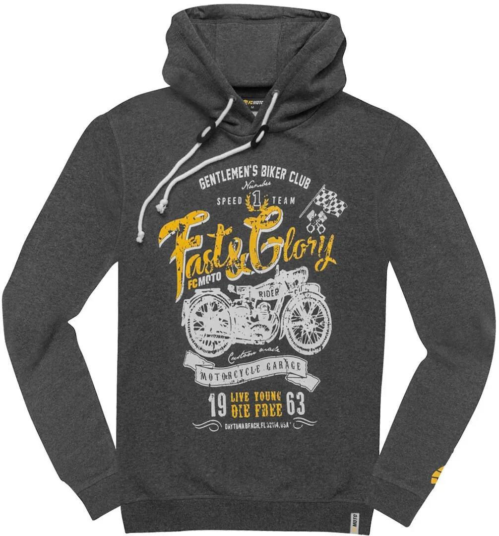 FC-Moto Fast and Glory Hoodie, grijs, S Voorman