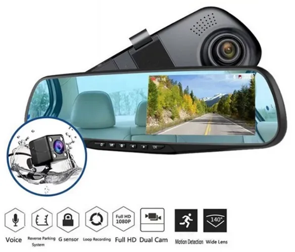 Spiegel-Dashcam mit zwei Kameras 3048