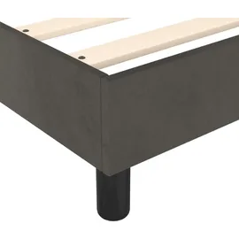 vidaXL Boxspringbettgestell 200 x 200 cm Dunkelgrau