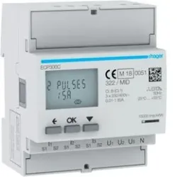 Hager ECP300C Energiezähler 3ph, indirekt, S0, MID