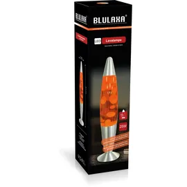 Blulaxa Lavalampe Weiß/Orange