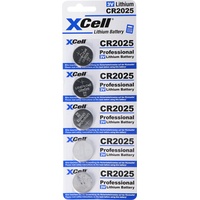 XCell 5er-Sparset CR2025 Lithium Batterie 3V, CR2025 Batterien im