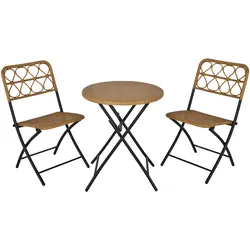 Outsunny - GartenmöbelSet - 60Lx60Wx71Hcm - Natur