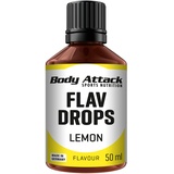 Body Attack Flavdrops zuckerfreie Aromatropfen Vegan ohne Aspartam Lemon 50 ml