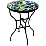 Marrakesch Orient & Mediterran Interior Gartentisch Gartentisch Mosaiktisch Marrakesch Bunt - Rund 60cm (2-St), Handarbeit bunt