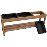Axi Holzsandkasten mit 3 Behältern Braun
