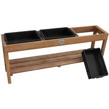Axi Holzsandkasten mit 3 Behältern Braun