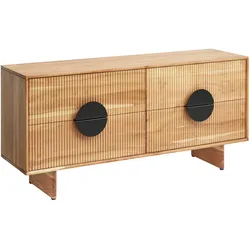 Lowboard Rosy aus Akazienholz vollmassiv, 4 Schubladen