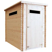 TIMBELA Gartenhaus 1,44 x 2,39 m Beige