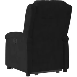 vidaXL Relaxsessel mit Aufstehhilfe Samt 56,1 x 82 x 75,7 cm Schwarz
