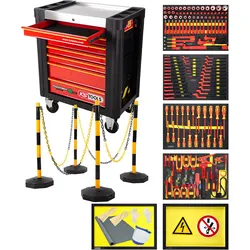 KS Tools PERFORMANCEplus Werkstattwagen e10 mit 164 isolierten Werkzeugen - 117.6155