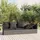 vidaXL Polyrattan Outdoor Loungebett grau inkl. Kissen 319564