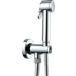 Intim-Hygienedusch-Set Evanna (Ausführung: Intim Hygienedusch-Set Evanna mit Handbrause Brauseschlauch und Brausehalter chrom)