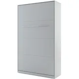 Lenart Schrankbett - Wandbett Concept Pro CP02 120x200 cm - Schrankklappbett Vertical - Schrank mit integriertem Klappbett - Funktionsbett (Grau Matt)