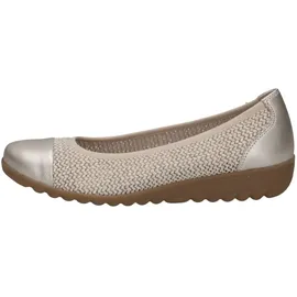 CAPRICE Ballerinas flach, Weiß (Offwhite Comb), 37